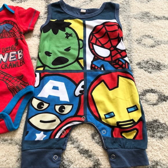 Marvel baby boy outfits, size 6-9 months - Picture 3 of 6